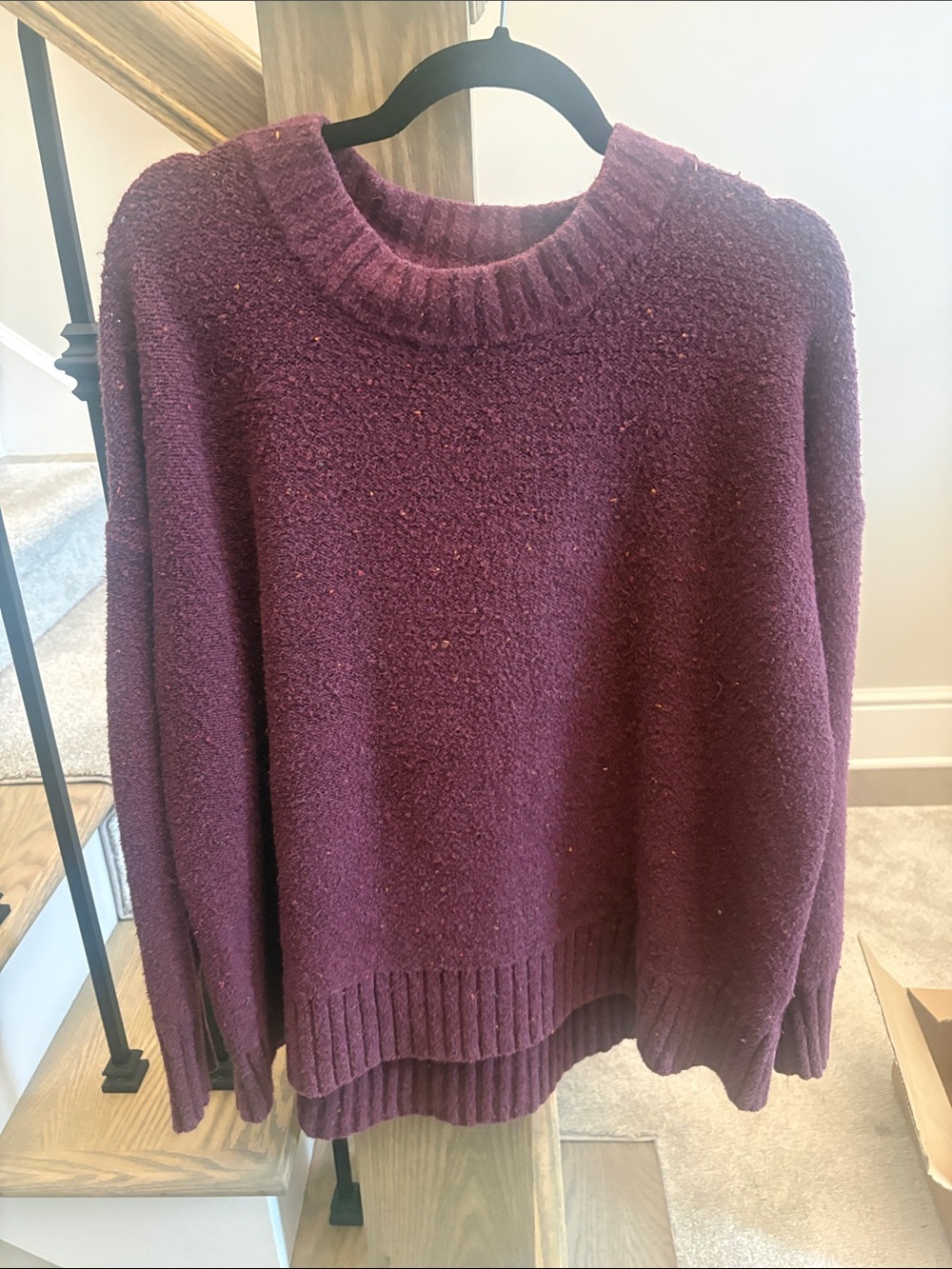 Old Navy Women's Scoopneck Sweater in Plum